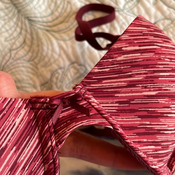 NWOT Aerie burgundy spacedye bra 34C - Picture 8 of 8